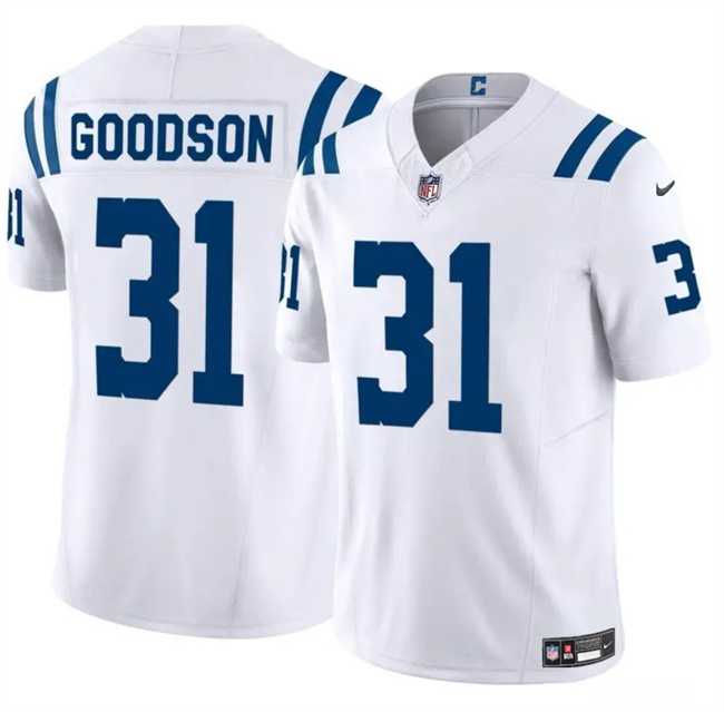 Men & Women & Youth Indianapolis Colts #31 Tyler Goodson White 2024 F.U.S.E. Vapor Limited Stitched Jersey Dzhi->indianapolis colts->NFL Jersey